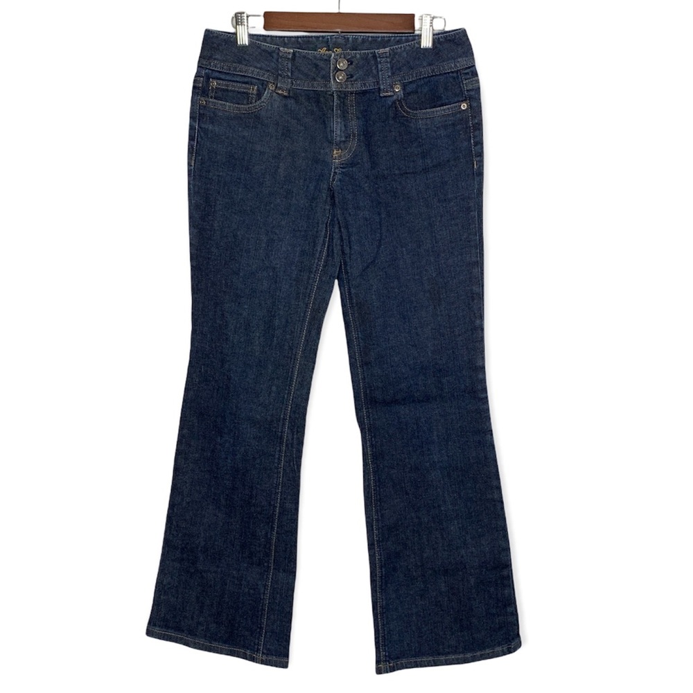 Ann Taylor Size 6 Jeans Modern Fit Lindsay Waist Boot Cut Dark Wash Jean